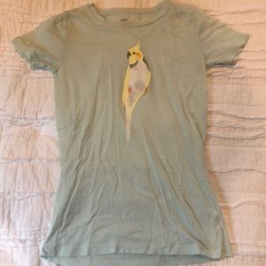 J. Crew parrot graphic tee
